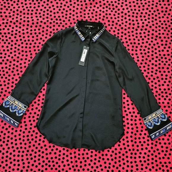 Kobi Halperin Tops - New Women's Kobi Halperin Long Sleeve Designer Blouse Size S.